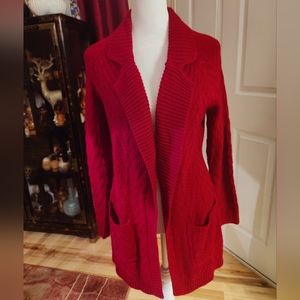Candies Red Cardigan with Pockets